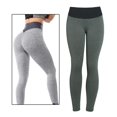 thumbnail image 4 of Pantalons de Yoga pour Femmes Leggings de Contrôle de Levage Texturés Gris Foncé S, 4 of 8