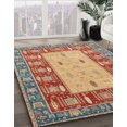 thumbnail image 2 of Ahgly Company Tapis d'Intérieur Ronds Abstraits Bruns Abstraits pour Aire, 3 Pieds Rond, 2 of 6