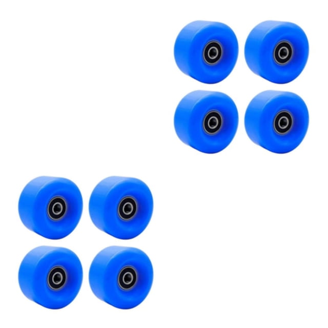 Decodeary Inline Skate Wheel PU Wear-Resistant 58mm Wheels Replacement 82A Blue 58x58x32mm 2Set