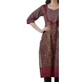 thumbnail image 4 of Moomaya Kurta Imprimée Prêt-à-Porter Femme Formelle et de Fête Kurti Ethnique en Coton Haut, 4 of 6