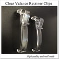 thumbnail image 4 of 2.5 Inch Curtain Trim Clips Vertical Blind Positioning Clips, Transparent Plastic Curtain Accessories for Window Treatments, Hidden Curtain Holders for Home Shop, 12 Per Pack, 4 of 6