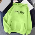 thumbnail image 1 of SDNall Hauts à Manches Longues pour Femmes Mode Classique Solide à Capuche avec Poche Sweat-Shirts, 1 of 9