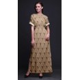 thumbnail image 3 of Bimba Robe d'Été Longue Maxi pour Femmes en Rayonne à Facettes, Triangles Géométriques, Imprimée, Fente Latérale - Medium, 3 of 6