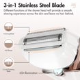 thumbnail image 2 of Rechargeable Electric Shaver for Women - Painless Womans Electric Razor for Legs, Arms, Underarms, Portable Cordless Bikini Trimmer for Women with Wet & Dry Shaver, USB Charge, LED Light, 2 of 5