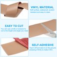 thumbnail image 3 of Uxcell Self Adhesive Floor Transition Strip Vinyl Flat Divider Flooring Brown 20 FT x 2", 3 of 7