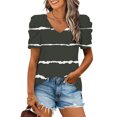 thumbnail image 2 of Birdeem Blouses pour Femmes Mode Décontractée Manches Courtes T-Shirt Ample Blouse Tops, 2 of 12
