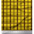 thumbnail image 1 of Soimoi Modal Satin Fabric Check Check Printed Fabric 1 Yard 42 Inch Wide, 1 of 5
