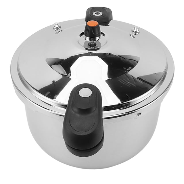 Stainless Steel Pressure Cooker 80kpa Pressure Canner Dual Handle With Vent Valve High Pressure Cooker For Gas Electric Stove, Efficient And Fast Cooking