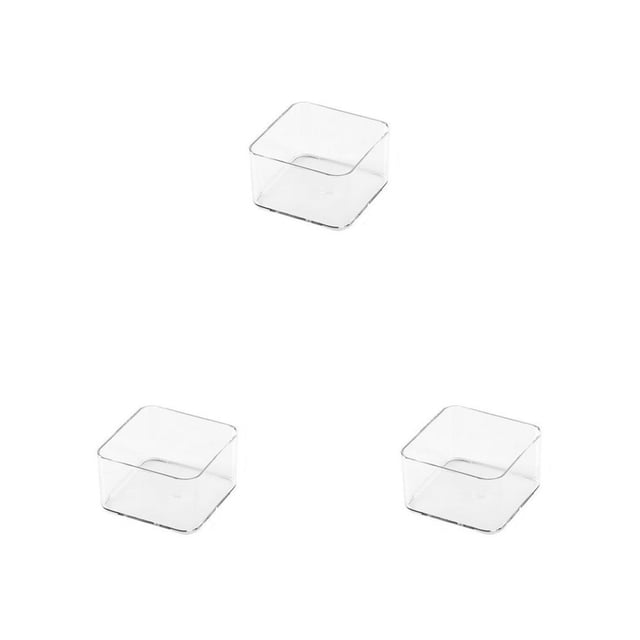 relayinert Drawer Storage Box Stationery Multi-purpose Cosmetics Sundries Organizer Tray Home Bedroom Kitchen School Classroom Small 3Set