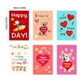 thumbnail image 3 of Valentine's Day Greeting Cards Set of 6, Blank Note Cards for Romantic Thank You Notes, Small Foldable Friendship Cards with Envelopes, 3 of 6