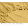 thumbnail image 3 of Oxford Collection 600 Thread Count Deep Pocket Egyptian Quality Cotton Solid Sheet Set (King, Gold), 3 of 3