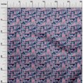 thumbnail image 2 of oneOone Tissu Polyester Lycra Triangle Imprimé Géométrique Tissu au Mètre 56 Pouces de Large, 2 of 5