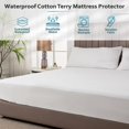 thumbnail image 3 of PlushDeluxe Full Cotton Mattress Protector – Waterproof Cover with Fitted Sheet Design – Soft, Durable, and Noiseless Mattress Pad for Comfortable Sleep – Easy Installation and Cleaning, 3 of 4