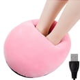 thumbnail image 1 of USB Powered Foot Warmer Soft Flannel Heating Pad Non Slippers For Indoor Home Use, 1 of 6