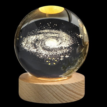 matoen 3D Crystal Ball,Crystal Ball Cosmic Series Night Light