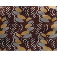 thumbnail image 5 of oneOone Georgette Viscose Brown Fabric Abstracts Sewing Craft Projects Fabric Prints By Yard 42 Inch Wide, 5 of 5