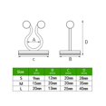 thumbnail image 2 of EIMELI 50Pcs Climbing Plant Fixture Clips Garden Vines Sticky Clips Wall Vines Fixed Holder, 2 of 10