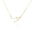 thumbnail image 1 of Ins Constellations Theme Friendship Necklace Rhinestone Comfortable Delicate with Display Card Pendant for Lover Festival Gifts Libra gold, 1 of 6
