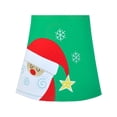 thumbnail image 4 of Robe Fille Broderie Père Noël Vert Coton Manches Longues 4 Ans, 4 of 6
