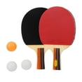 thumbnail image 1 of EGNMCR Indoor 2 Player Table Tennis Racket 2PCS Paddle 3Balls Set Tennis Racket, 1 of 9