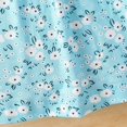 thumbnail image 4 of Robes d'Été pour Bébés Filles 3M-3T Robe à Manches Longues à Volants Motif Floral Col Rond Robe de Fête d'Anniversaire Bleu Ciel, 4 of 8
