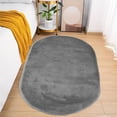thumbnail image 1 of Under 10,Soft Bedroom Rugs, Shaggy Rugs for Bedroom, Oval Rugs, Bath Carpet, Living Room Runner Rug, Soft Comfortable, Water Absorption, Non-Slip, Thick Washable, | Nylon,Spandex, Gray-691 $BS$3, 1 of 9