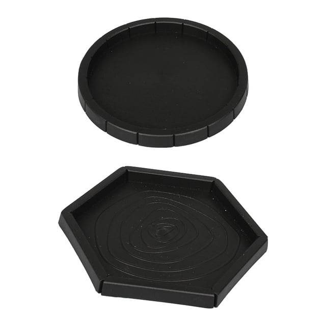 2 Pcs Bol d'Alimentation en Plastique pour Reptiles Lézard, Bol d'Alimentation Pratique pour Animaux, Noir