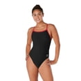 thumbnail image 1 of Speedo Maillot de Bain une Pièce pour Femmes Endurance+ Flyback Entraînement Adulte - Noir/rouge, D40, 1 of 2