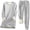 Gray1, variant on AherBiu Pajamas for Women Set Fleece Soft Comfy Tops Plush Warm Pants Winter Loungewear Sleepwear Outfits