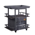 thumbnail image 1 of ACME Cargo Serving Cart in Antique Walnut & Gunmetal, 1 of 4
