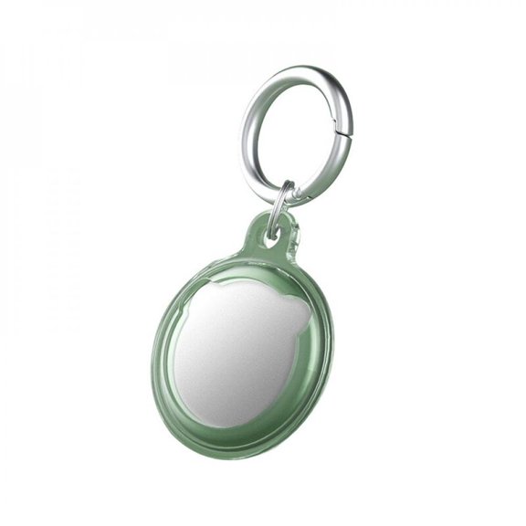 Étui de Protection Souple pour AirTags Anti-Rayures, Léger, Imperméable, Housse, Porte-Clés, Chaîne, Support de Traqueur en Silicone, Transparent