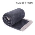 thumbnail image 3 of PiccoCasa Flannel Fleece Blanket Soft Warm Wide Hemmed Slate Gray 30"x40", 3 of 8