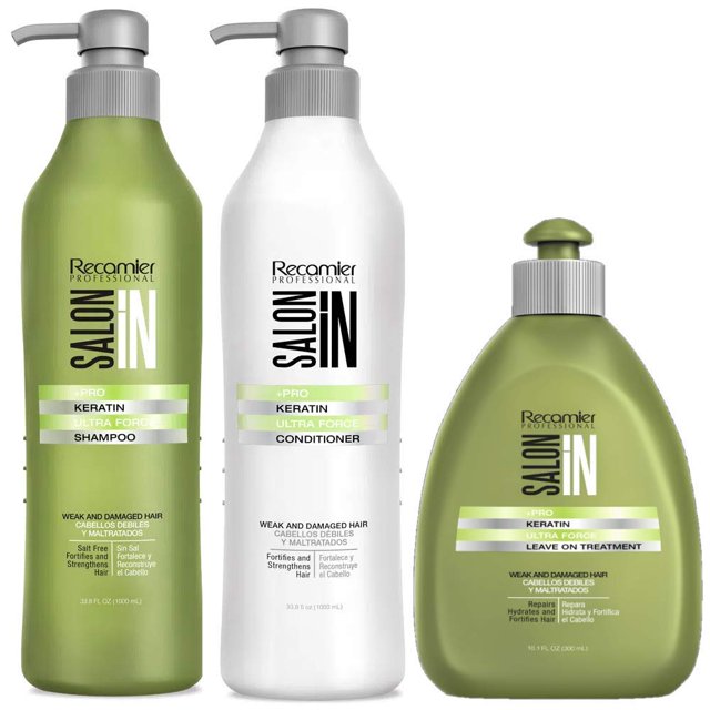 Recamier Professional Salon In +Pro Kératine Ultra Force Trousse pour Cheveux - 40397-Lot de 3