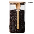 thumbnail image 2 of Bocal de Rangement Alimentaire en Verre, Contenant de Rangement pour Bonbons, Bocal à Grains avec Cuillère et Couvercle, 2 of 8