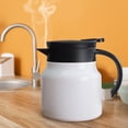 thumbnail image 4 of Portable Stainless Steel Kettle with Double Layer Insulation, 800ml Tea Pot with Filter Screen, One Click Pour Spout for Hot or Cold Beverages, 4 of 7