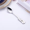 thumbnail image 2 of Pompotops Creative Stainless Steel Rose Spoon Coffee Stirring Spoon Dessert Spoon Couple Spoon Clearance, 2 of 2