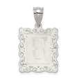 thumbnail image 3 of Pendentif Breloque Collier Monogramme Initiale Lettre R Délicat en Argent Sterling 925, 3 of 8