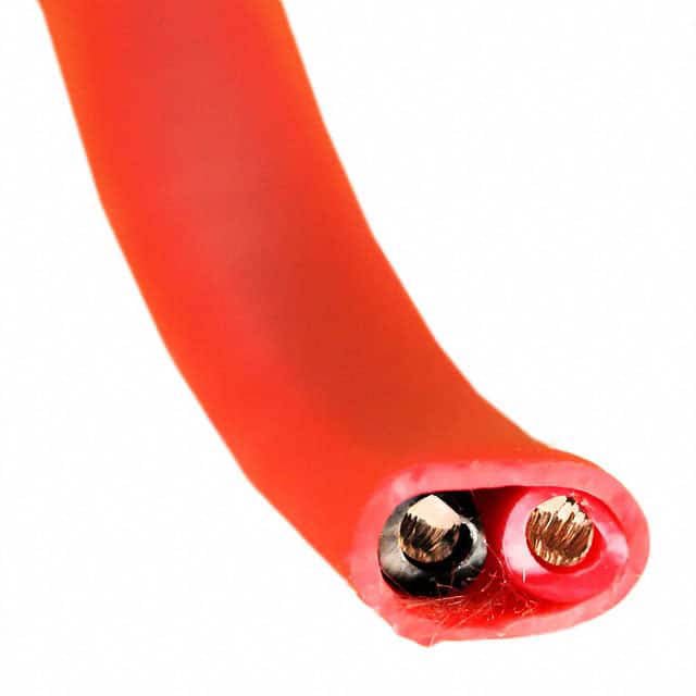 N3849 - Câble Alarme Incendie 14/2 SOL FLPP PLENUM 500 Pieds Rouge