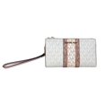 thumbnail image 1 of Michael Kors Jet Ensemble Grande Poignet Double Fermeture Éclair en Toile Signature (Poudre Blush Multi), 1 of 2