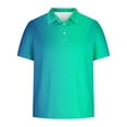 thumbnail image 4 of QATAINLAV Men's Casual Polos Shirt Fashion Gradient Color Print Short Sleeve Golf Shirts Summer Button Laple Work Tees Tops Multicolor XXL Saving Sales, 4 of 6