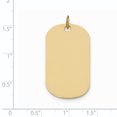 thumbnail image 2 of 14K Yellow Gold Plain .035 Gauge Engraveable Dog Tag Disc Charm, 2 of 2