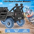 thumbnail image 2 of OLAKIDS Ride on Truck, 12V Battery Powered Electric Vehicle for Kids with Remote Control, Bluetooth, Power Display, LED Lights, Music Player, Ride on Toy for 3+ Boys Girls, 2 of 9