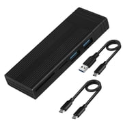 MesaSe 10Gbps SSD Case NVME SATA External Enclosure HDD Adapter Hard Drive Disk Box Electronics Replacement for Windows 7/8/10/11 Gray
