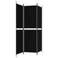 thumbnail image 3 of vidaXL 3-Panel Room Divider Black 150x180 cm Fabric, 3 of 5