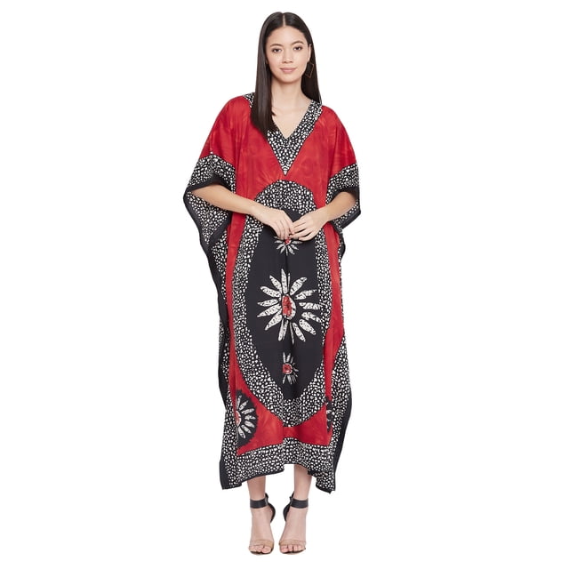 Caftans Longs pour Femmes Grande Taille Robe Caftan Robe de Soirée Fête Été Plage Robe d'Été Manches Kimono Longues Robes Décontractées en Ligne