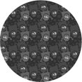 thumbnail image 1 of Ahgly Company Tapis d'Intérieur Lavables à la Machine, Ronds, Noirs, 6' Ronds, 1 of 7