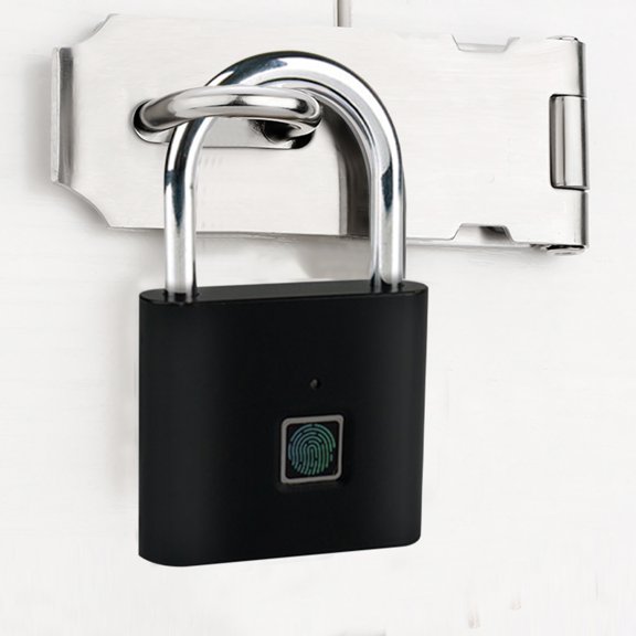 Fingerprint Padlock, Smart Keyless Lock,Locker Lock, Biometric Metal Keyless Thumbprint Lock,, USB Rechargeable,For Locker, Backpack, Suitcase