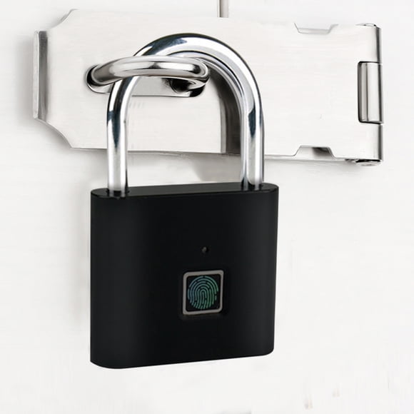 Fingerprint Padlock Smart Keyless Lock Biometric Thumbprint Lock USB Rechargeable for Locker Backpack Suitcase Alloy Metal IP65 Waterproof