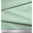 thumbnail image 3 of Soimoi Green Velvet Fabric Filigree Damask Print Fabric by Yard 58 Inch Wide, 3 of 3