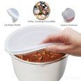 thumbnail image 1 of Oleegame 1PC Kids Snack Boxes For School Fresh 6qt Silicone For Cover Pot Cap Sealing Cover Lid Inner Kitchen，Dining Bar White, 1 of 4